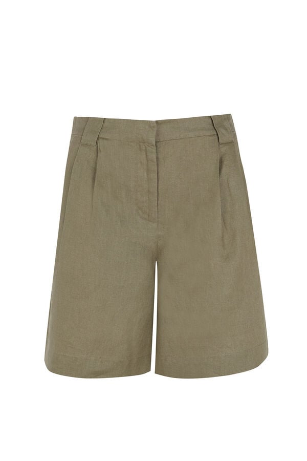 Hoss Intropia Pemar. Bermuda em linho Verde