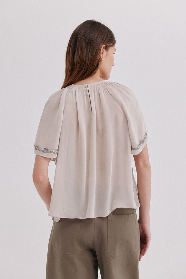 Hoss Intropia Carol. Blusa fluida Cinzento