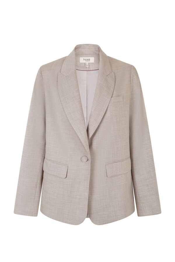 Hoss Intropia Eug&egrave;ne. Blazer cierre cruzado Gris