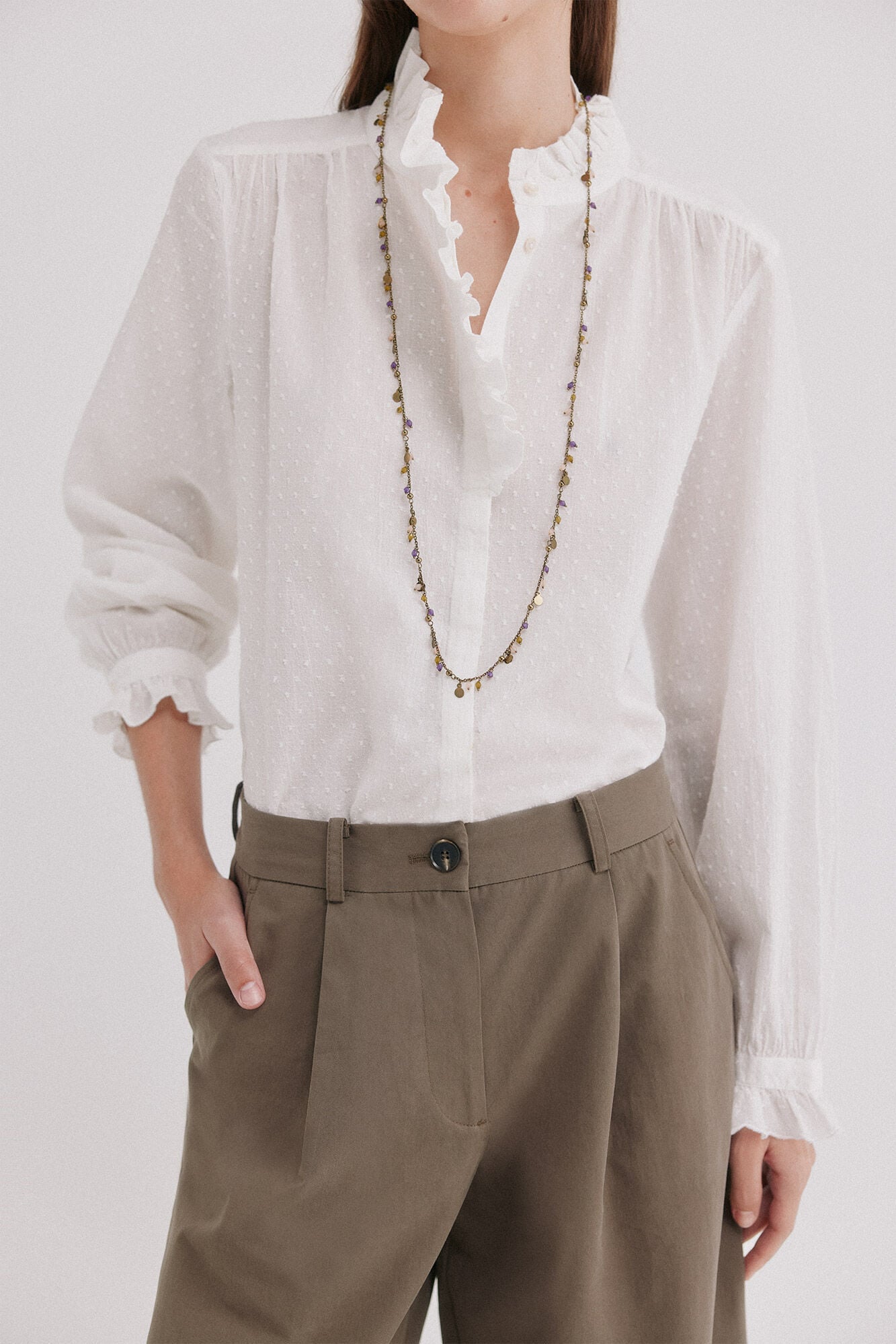 Hoss Intropia Claudette. Camisa plumeti