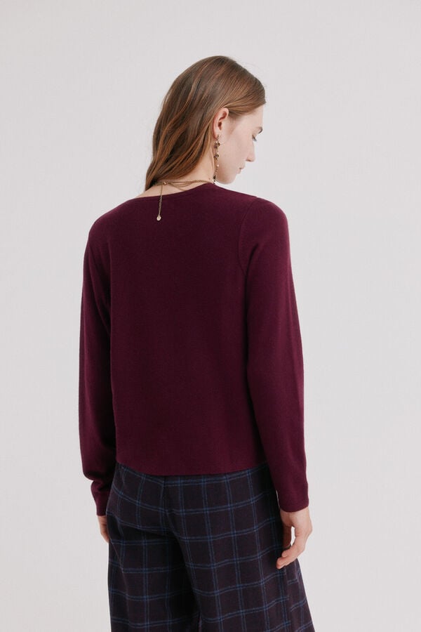 Hoss Intropia Idalia. Jersey drapeado Morado
