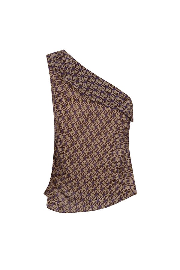 Hoss Intropia Calithea. Top assim&eacute;trico Roxo