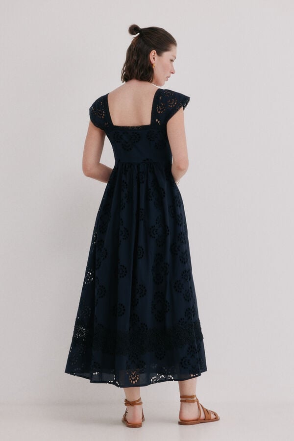 Hoss Intropia Abril. Vestido calado Negro