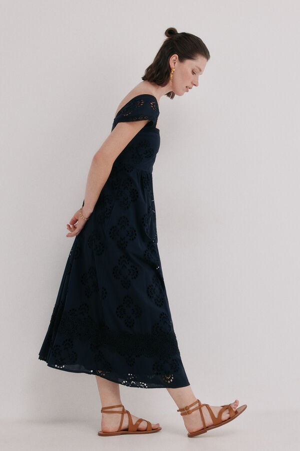 Hoss Intropia Abril. Vestido calado Negro