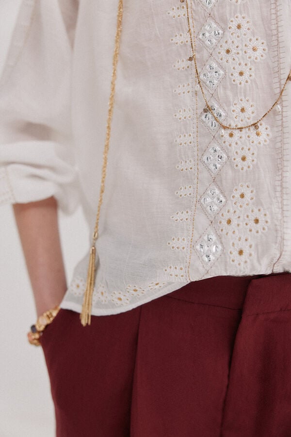 Hoss Intropia Constance. Blusa de manga comprida Branco