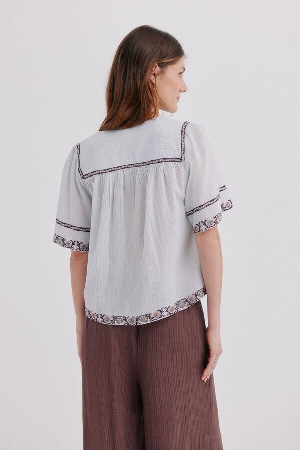 Hoss Intropia Cecile. Blusa fluida Azul