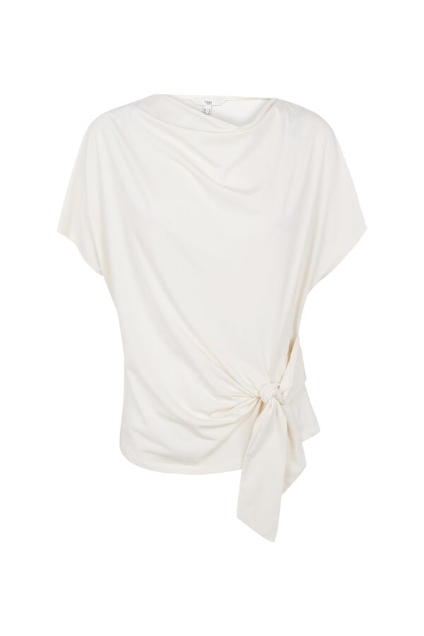 Hoss Intropia Mele. Camiseta tejido flu&iacute;do Beige