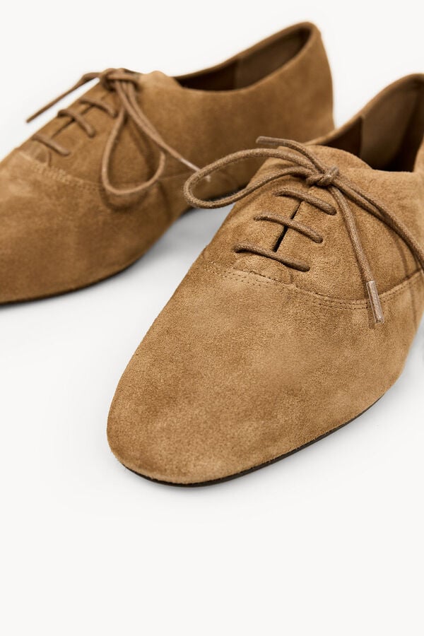 Hoss Intropia Mariela. Sapatos derbies em croute Castanho