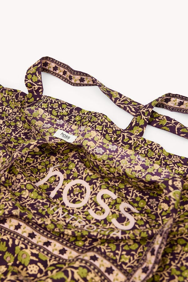 Hoss Intropia Naomi. Bolsa estampada algod&oacute;n Multicolor