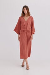 Hoss Intropia Arale. Vestido midi Coral