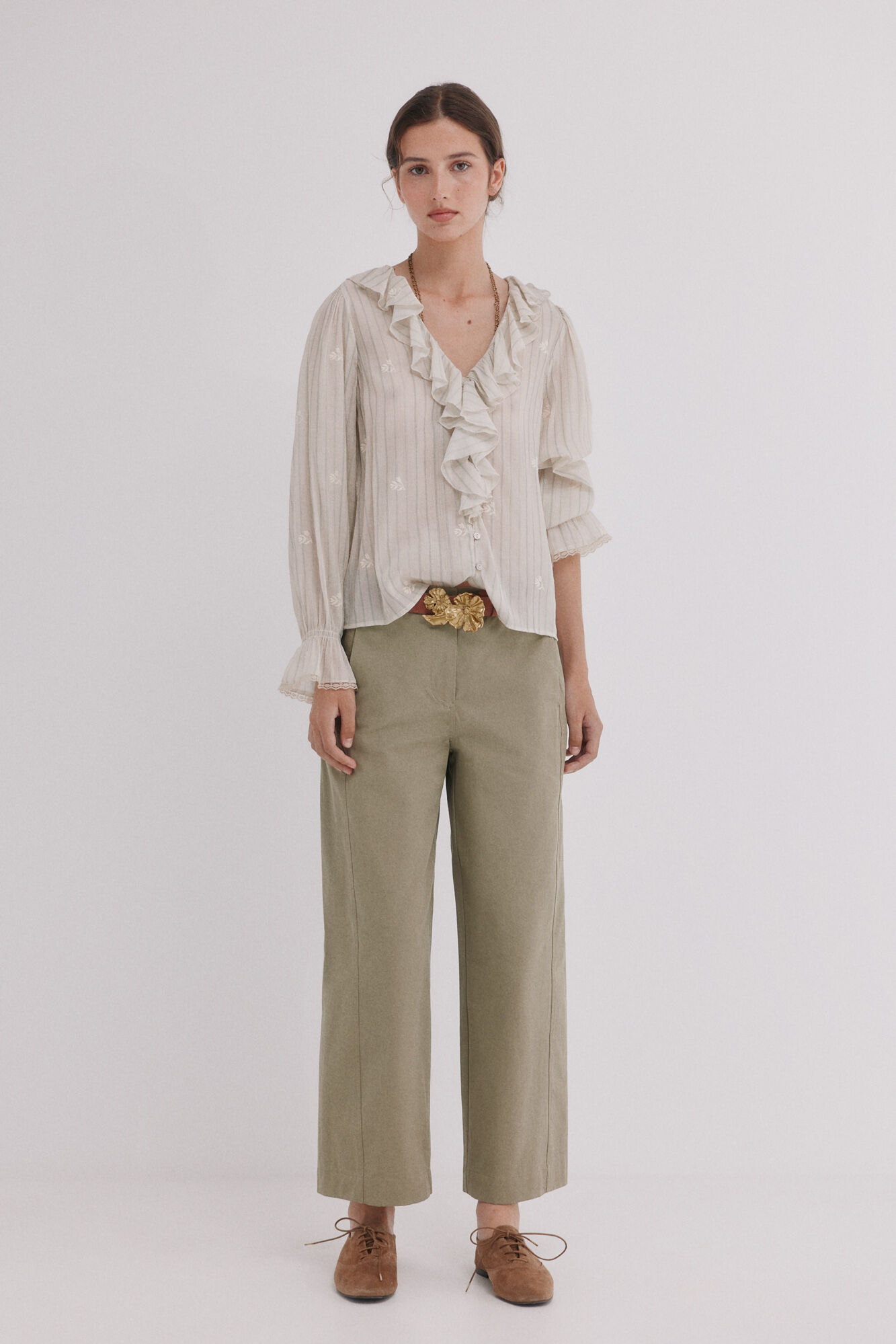 Hoss Intropia Clarisse. Blusa volantes