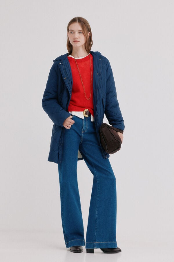 Hoss Intropia Daneris. Casaco midi Azul