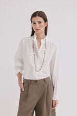 Hoss Intropia Claudette. Camisa plumeti Branco