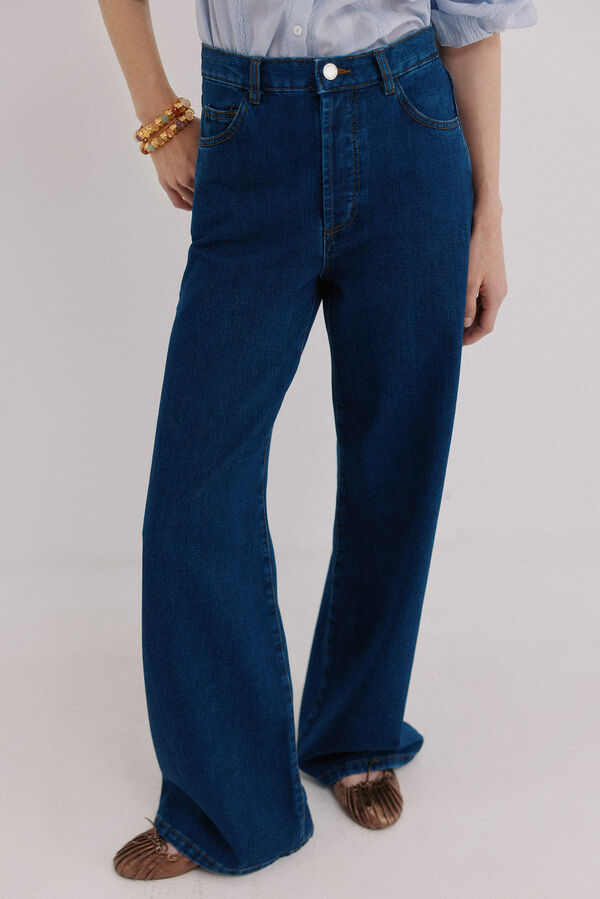 Hoss Intropia Bahiana. Vaqueros wideleg Azul marino
