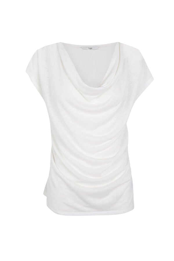 Hoss Intropia Madeline. T-shirt drapeada Beige