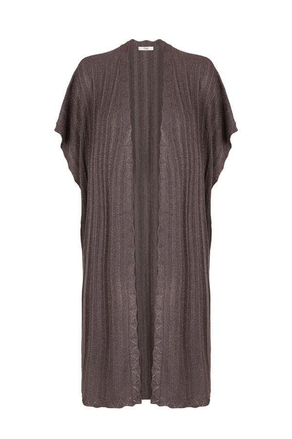 Hoss Intropia Irina. Kimono de tricot Gris