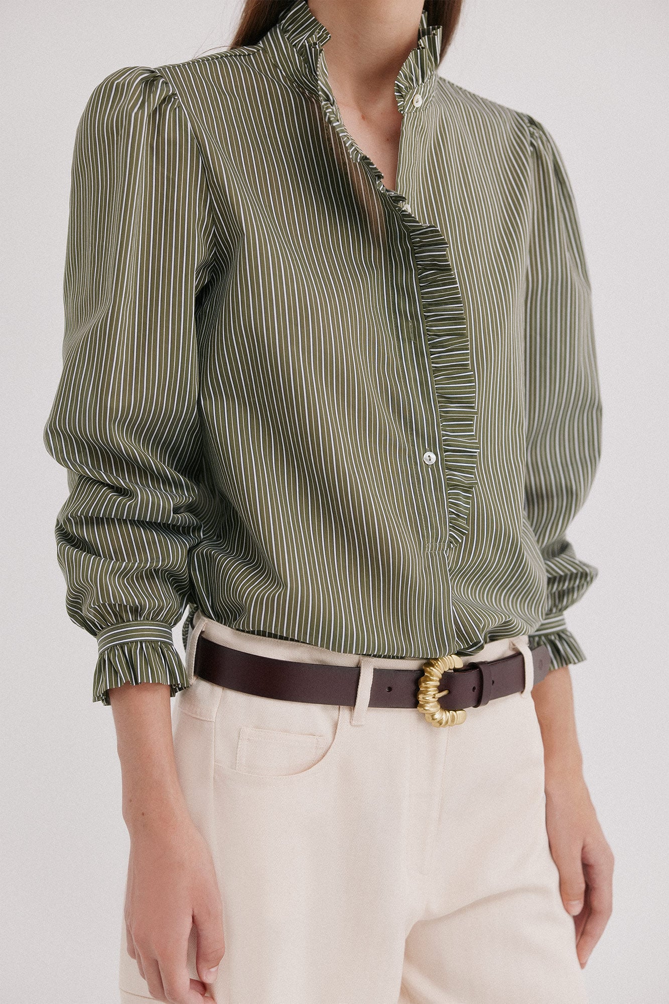 Hoss Intropia Cristela. Camisa de riscas