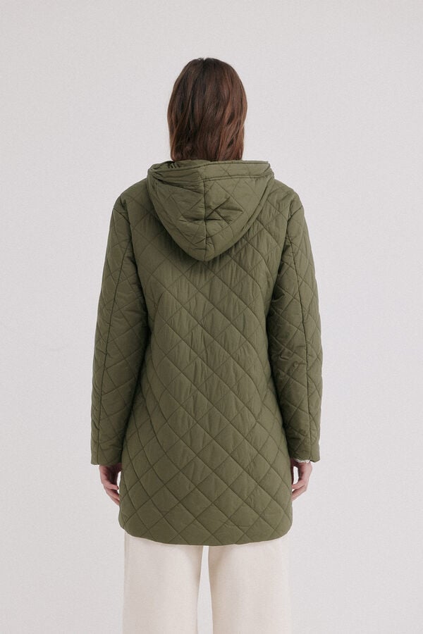 Hoss Intropia Daneris. Casaco midi Khaki