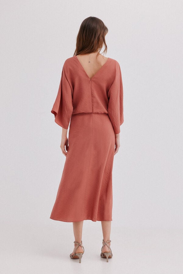 Hoss Intropia Arale. Vestido midi Coral