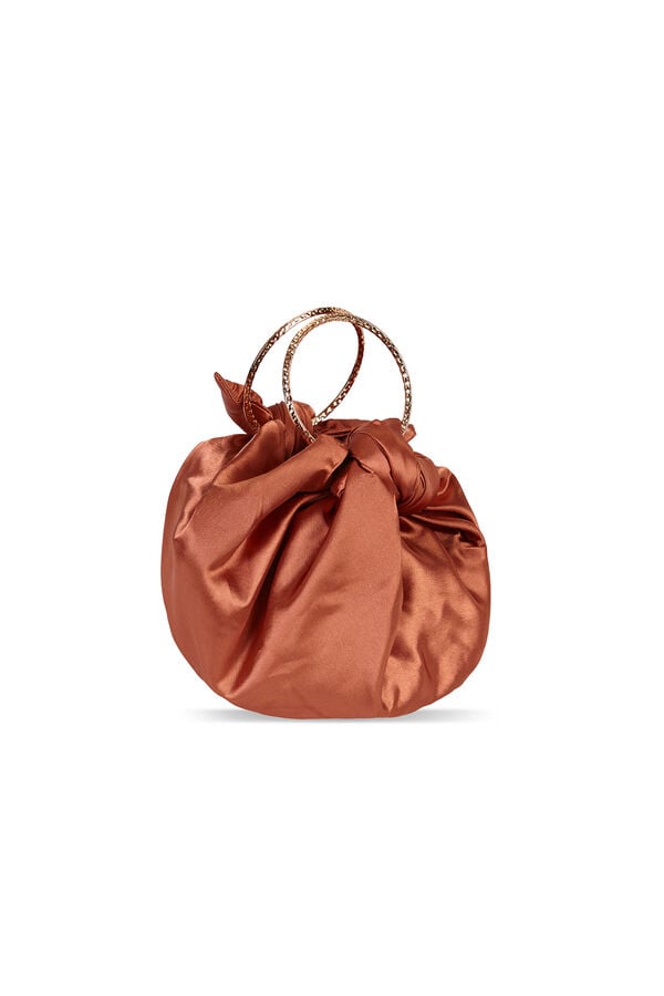 Hoss Intropia Nora. Bolso de sat&eacute;n Coral