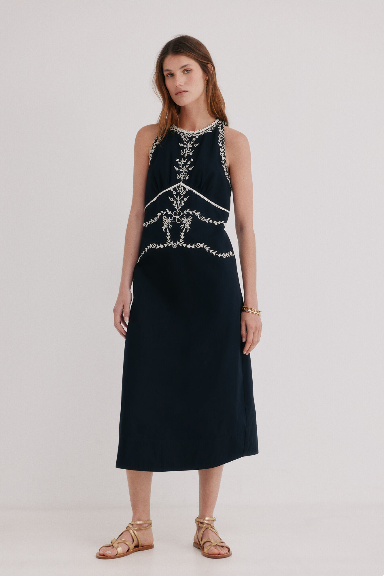 Hoss Intropia Asunci&oacute;n. Vestido em algod&atilde;o
