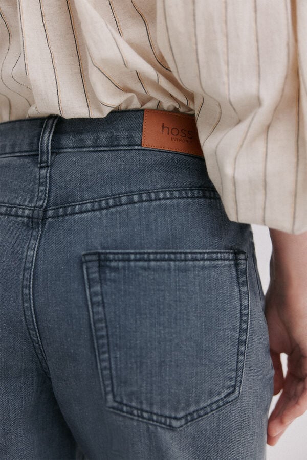 Hoss Intropia Brunella. Jeans cintura alta Cinzento
