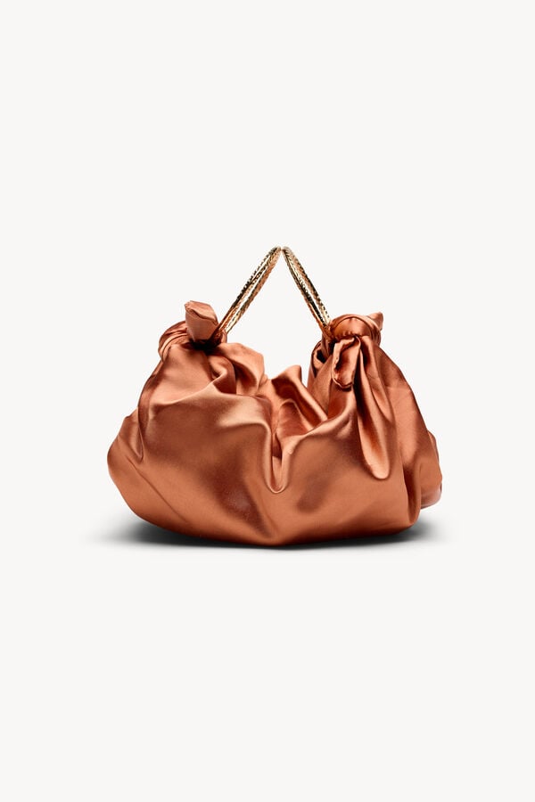 Hoss Intropia Nora. Bolso de sat&eacute;n Coral