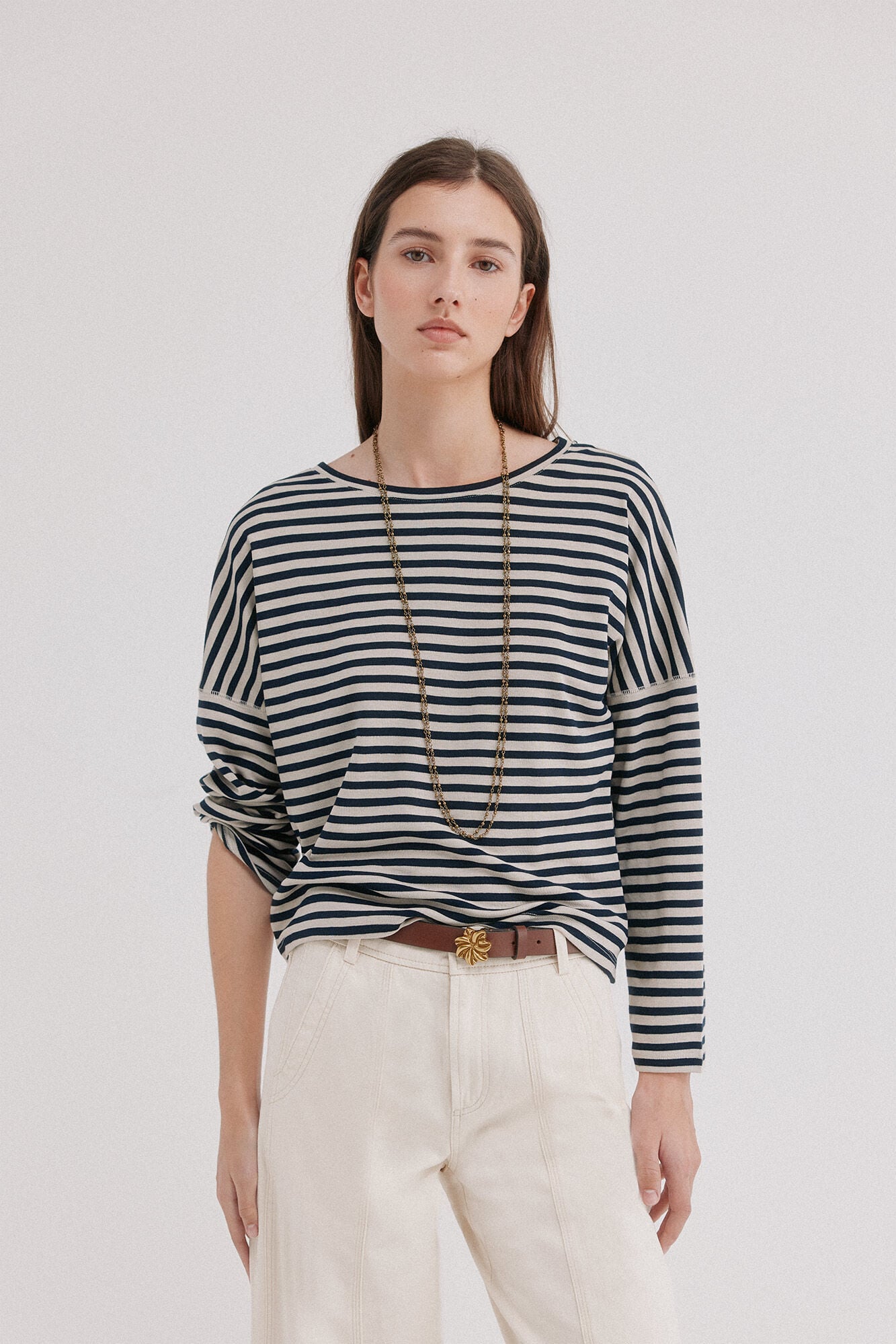 Hoss Intropia Malena. T-shirt riscas