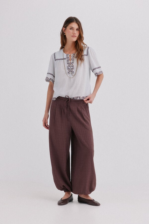 Hoss Intropia Cecile. Blusa fluida Azul