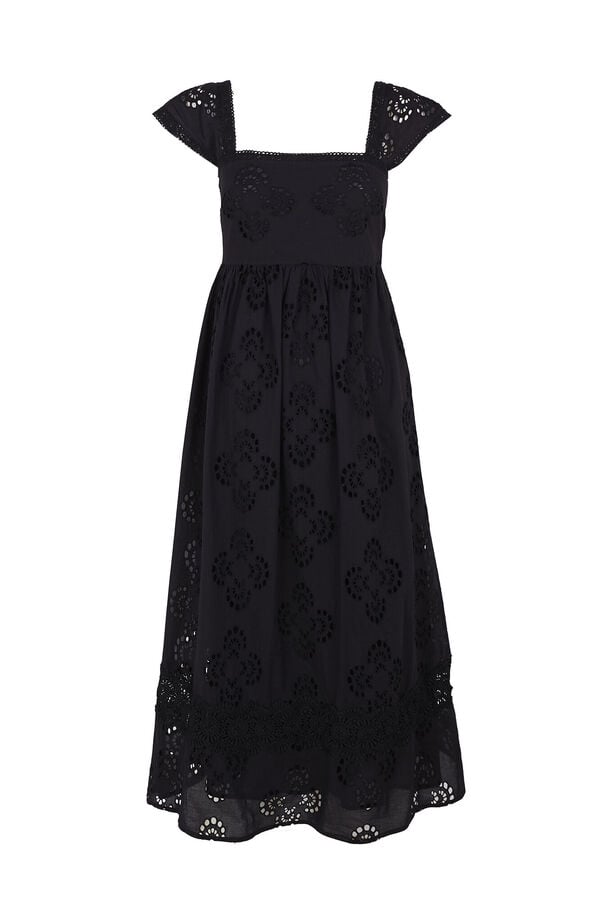 Hoss Intropia Abril. Vestido calado Negro