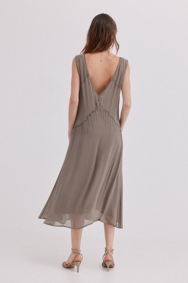 Hoss Intropia Arianne. Vestido fluido Gris