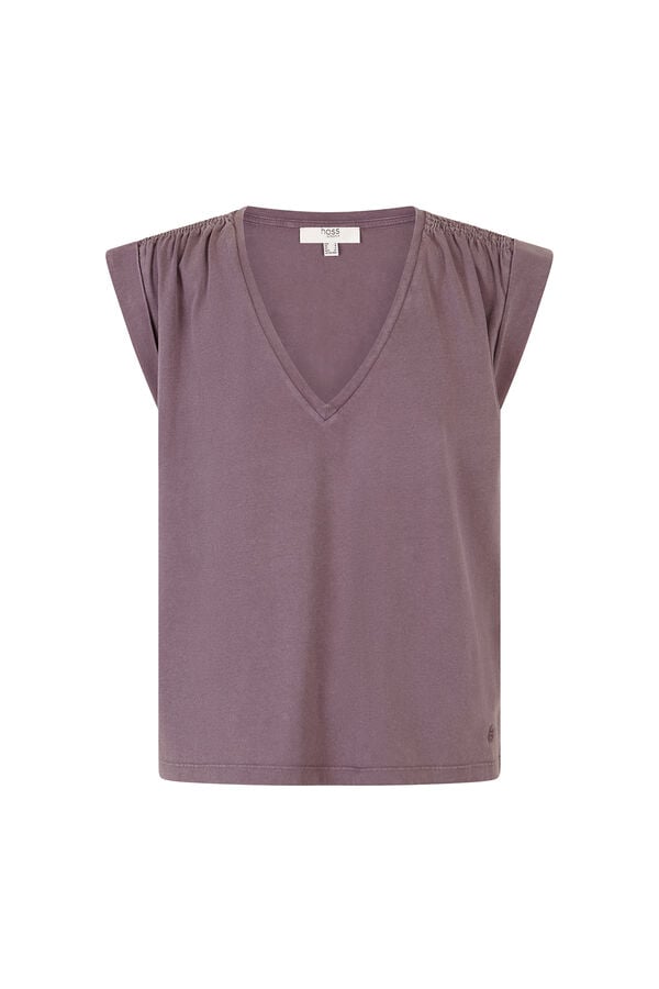Hoss Intropia Mabel. T-shirt com aba Roxo