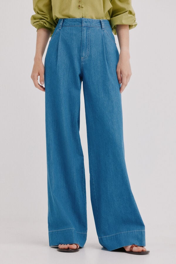 Hoss Intropia Bibiana. Jeans pernera ancha Azul marino
